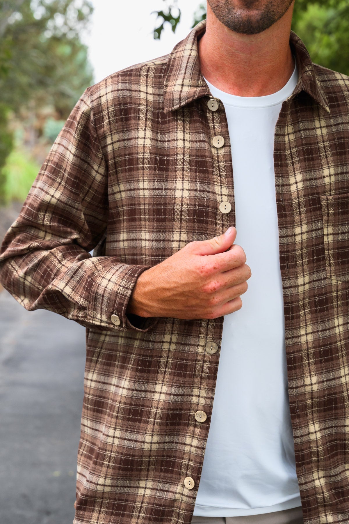 Family Brown Dress & Flannel