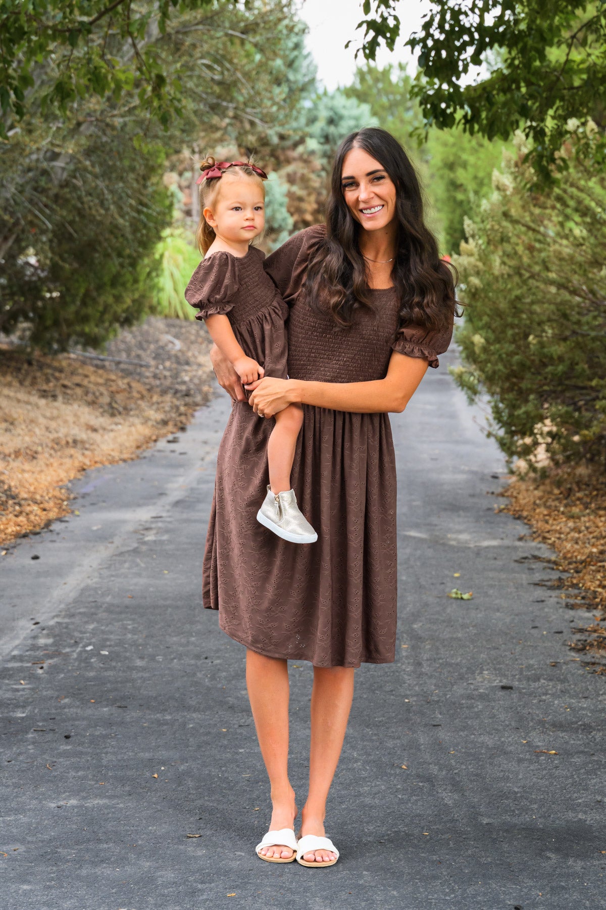 Family Brown Dress & Flannel