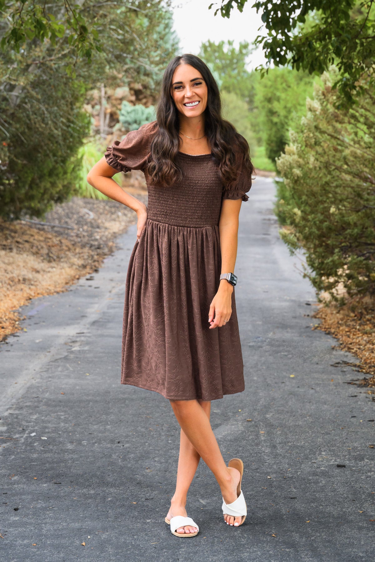 Family Brown Dress & Flannel