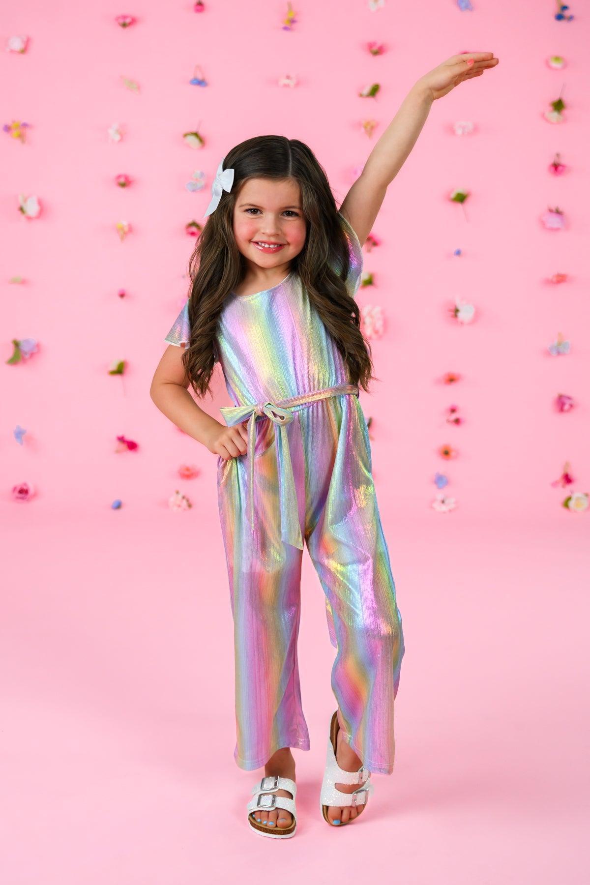 Holographic Glitter Jumpsuit