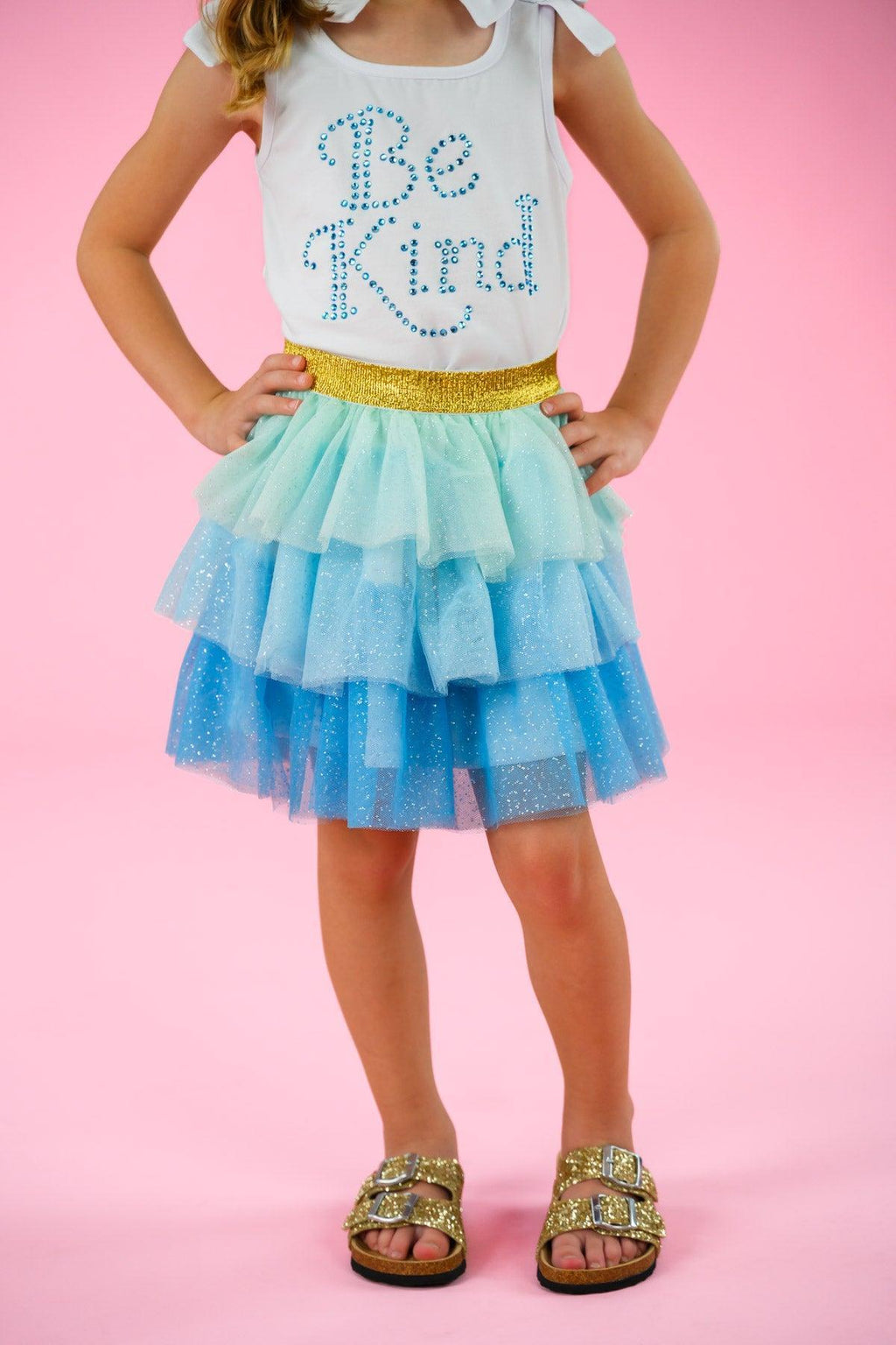 "Be Kind" Glitter Tutu Skirt Set