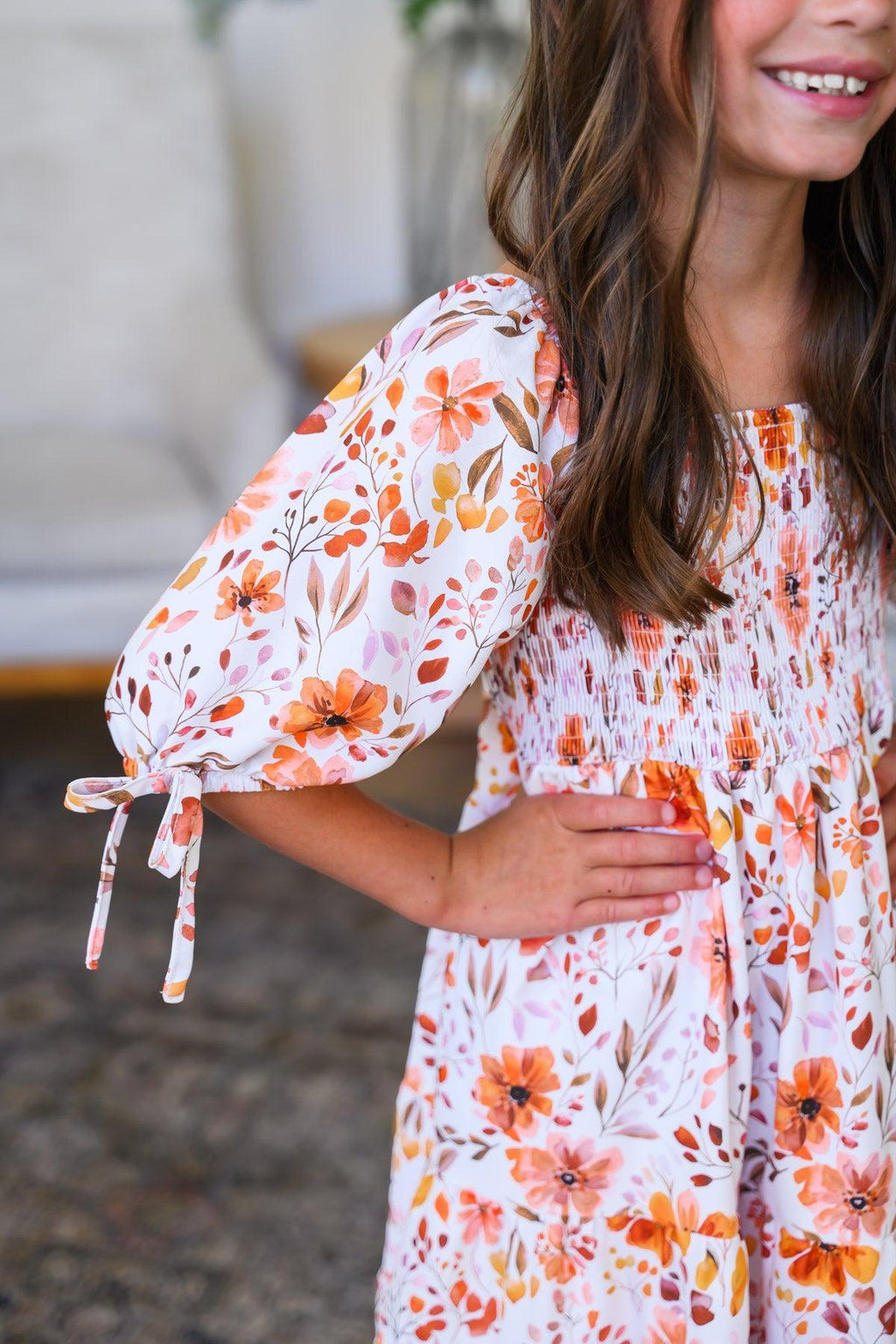 Mom & Me - Floral Fall Watercolor Dress