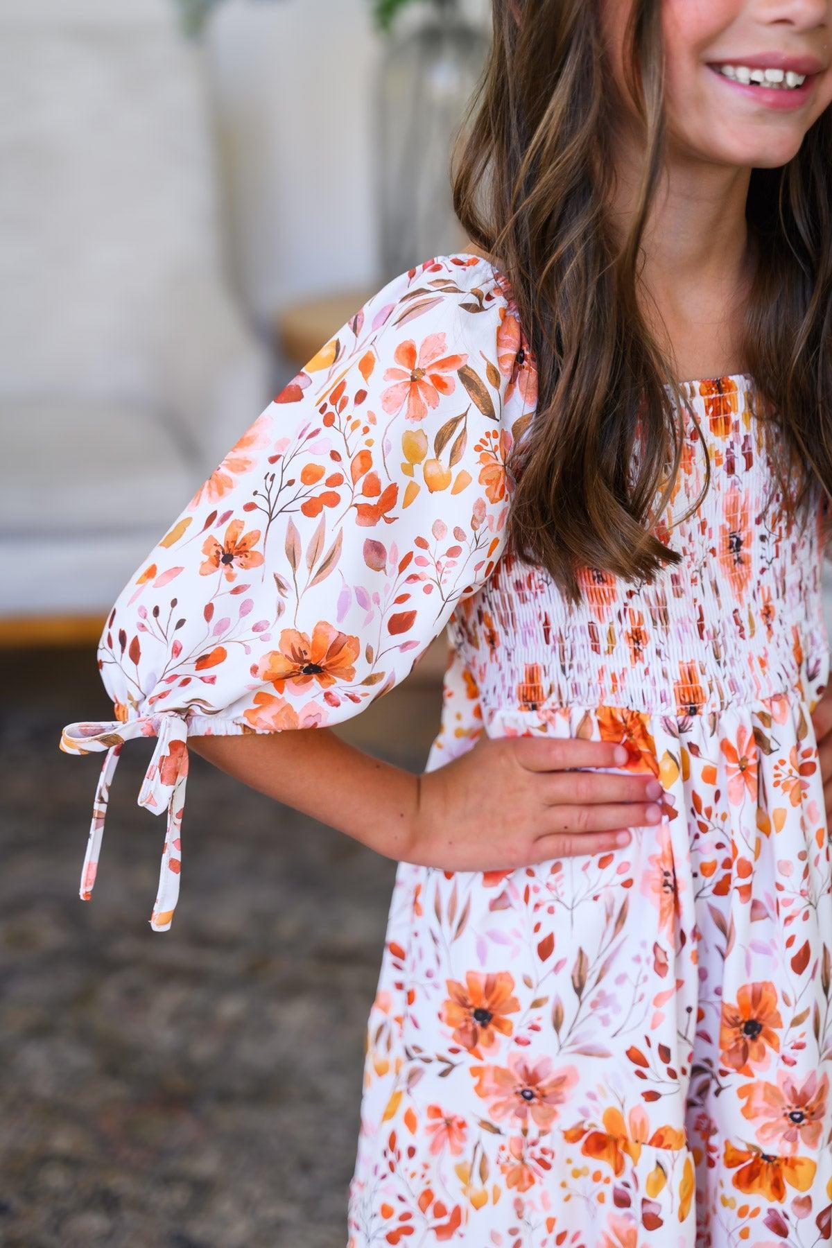 Mom & Me - Floral Fall Watercolor Dress