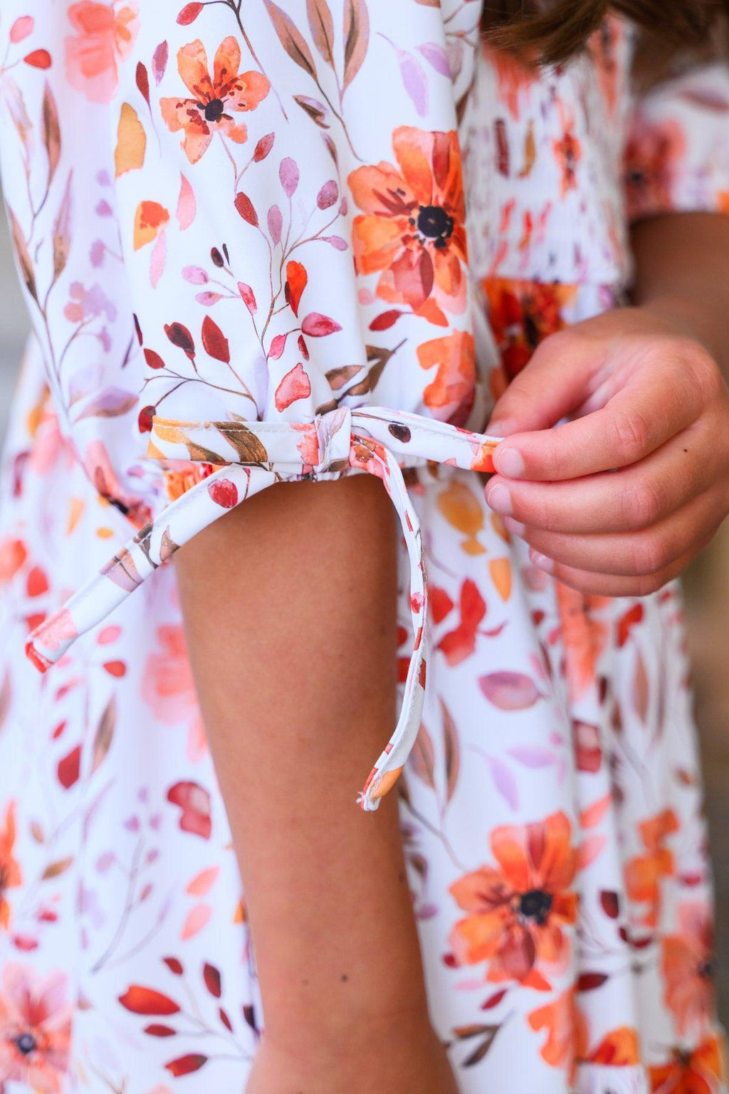 Mom & Me - Floral Fall Watercolor Dress