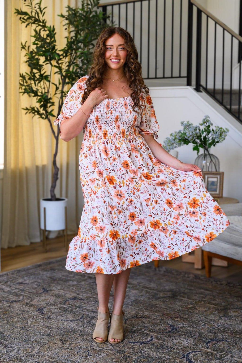 Mom & Me - Floral Fall Watercolor Dress