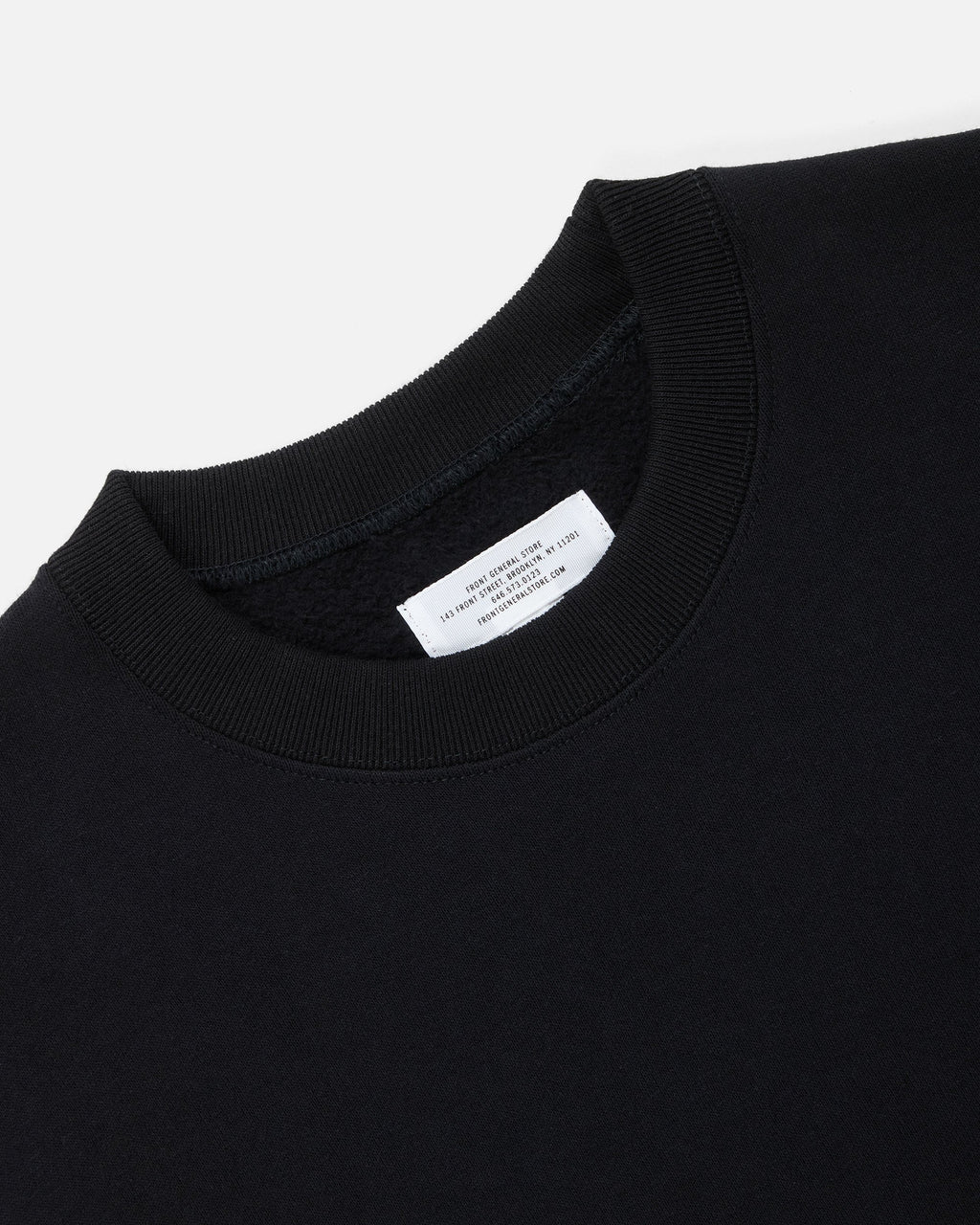 Loopwheel Crewneck Sweatshirt / Black