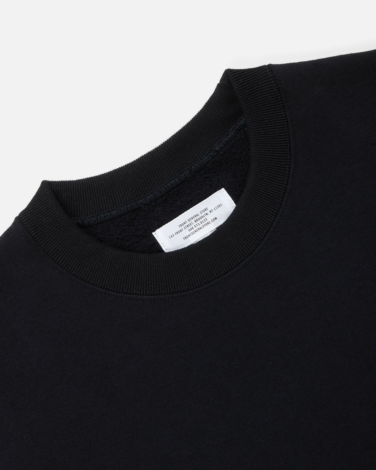 Loopwheel Crewneck Sweatshirt / Black