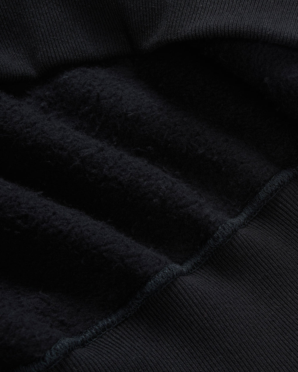 Loopwheel Crewneck Sweatshirt / Black