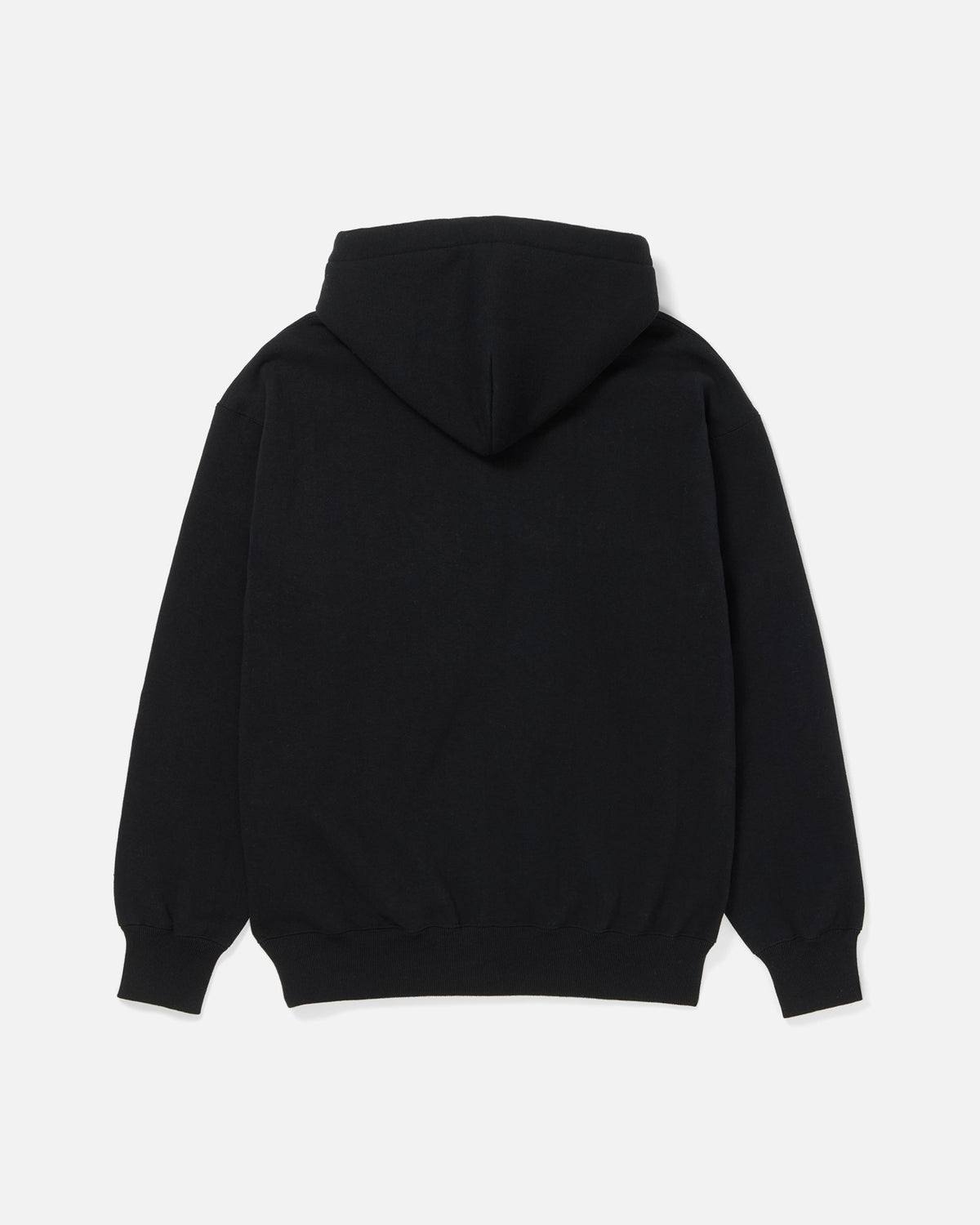 Loopwheel Sweatshirt Hoodie / Black