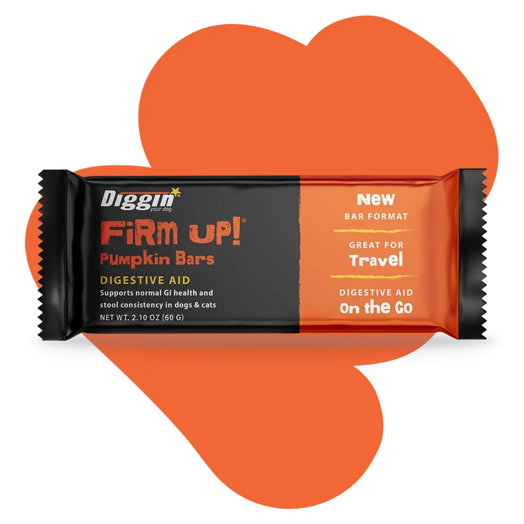 Diggin Your Dog Firm Up Pumpkin Bars Digestive Aid for Dogs & Cats