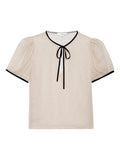Frame The Tie Puff Sleeve Blouse