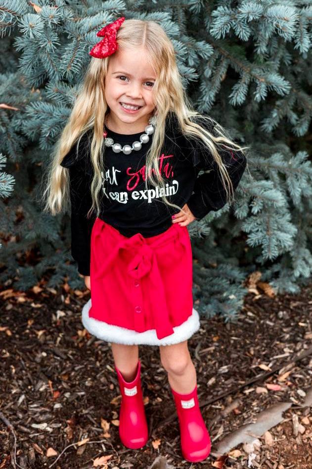 "Dear Santa, I Can Explain" Matching Boy or Girl Set