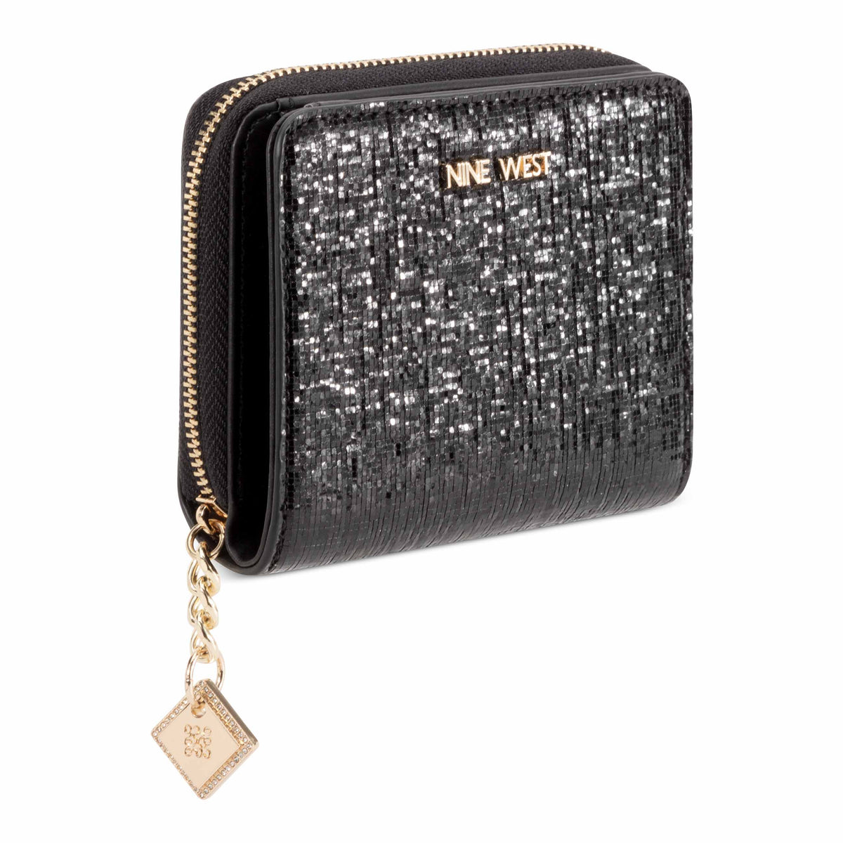 Kristina Zip Around Wallet With Adornment