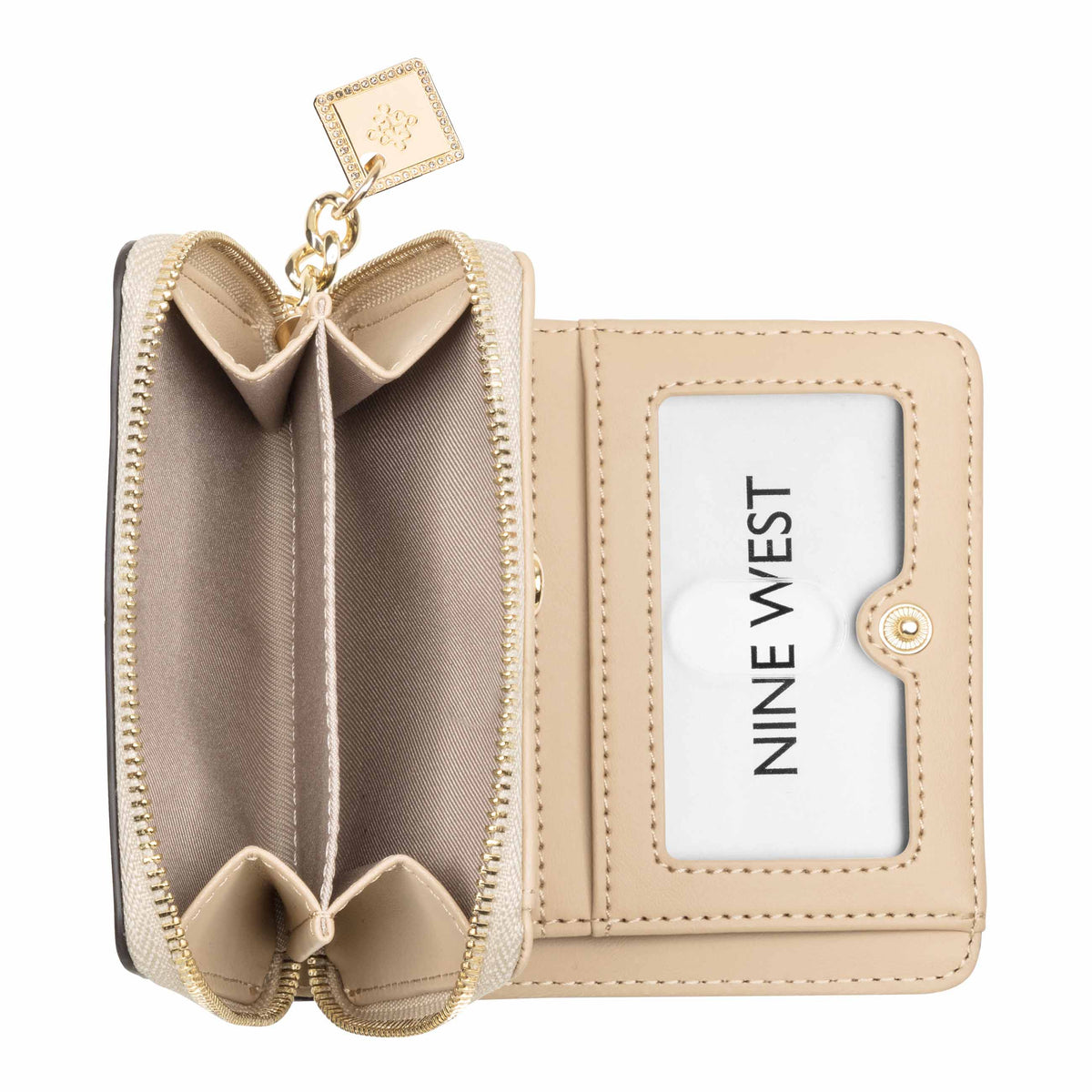 Kristina Zip Around Wallet With Adornment