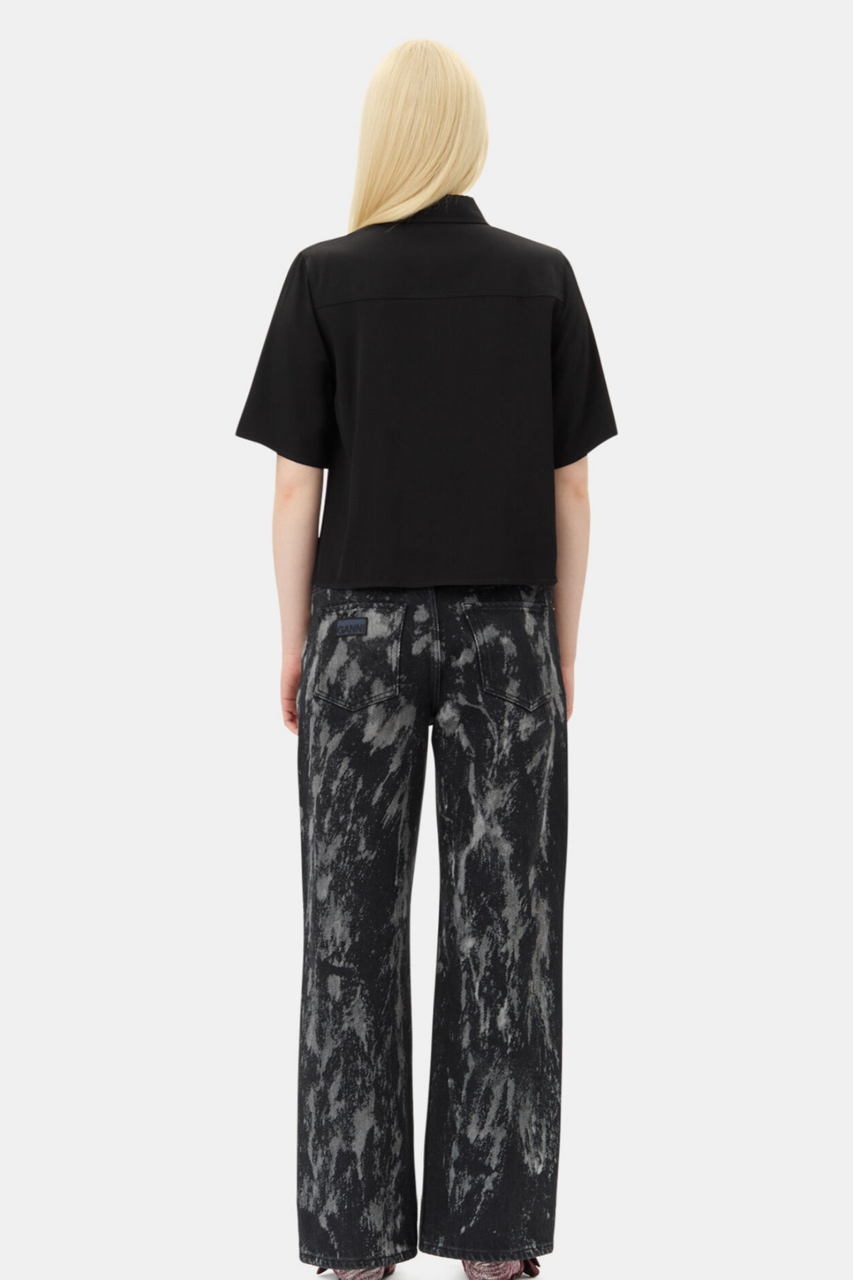 Ganni Viscose Twill Blouse