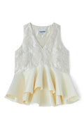 Ganni Satin Cloque Blouse