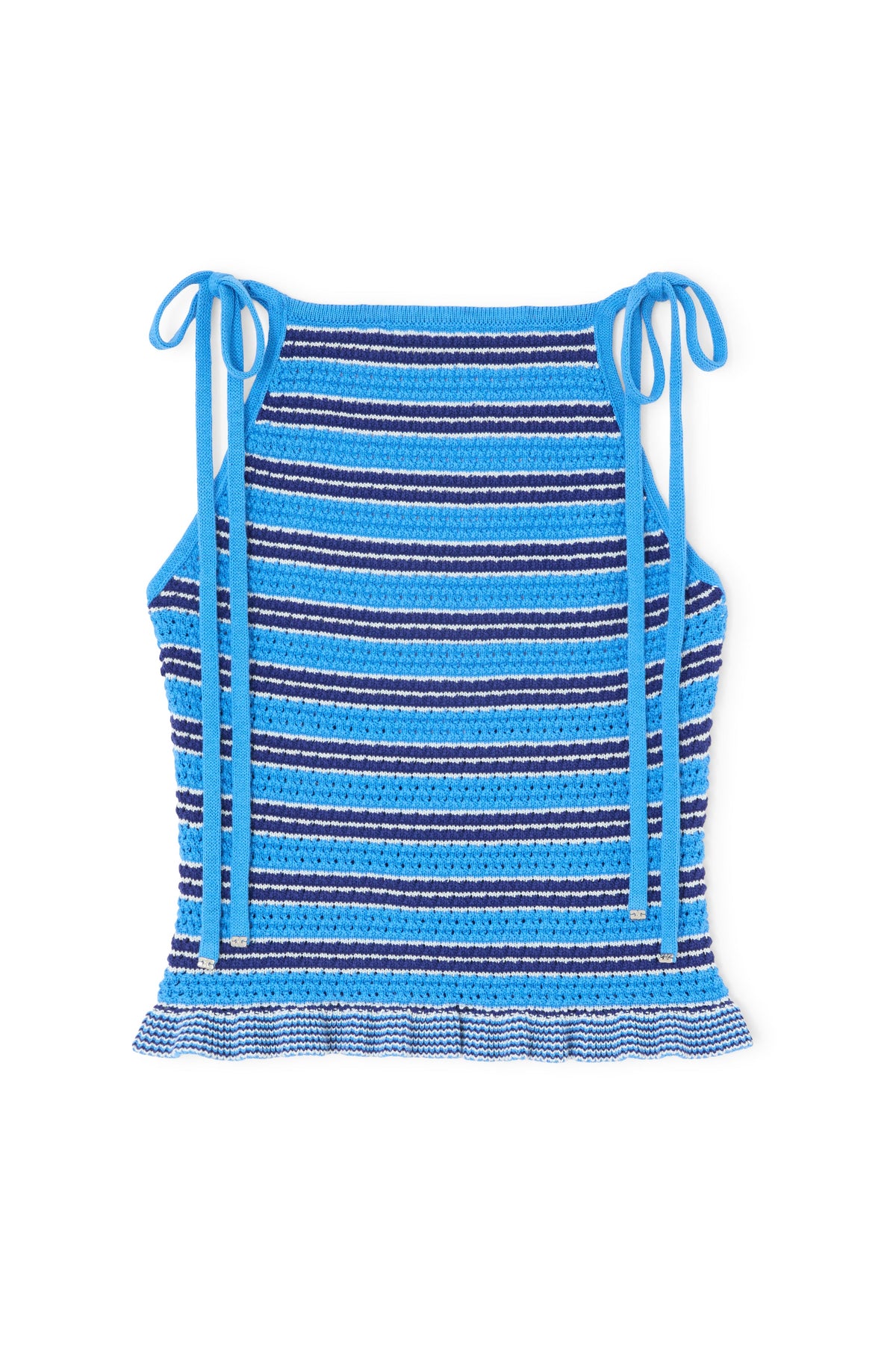 Ganni Cotton Pointelle Top
