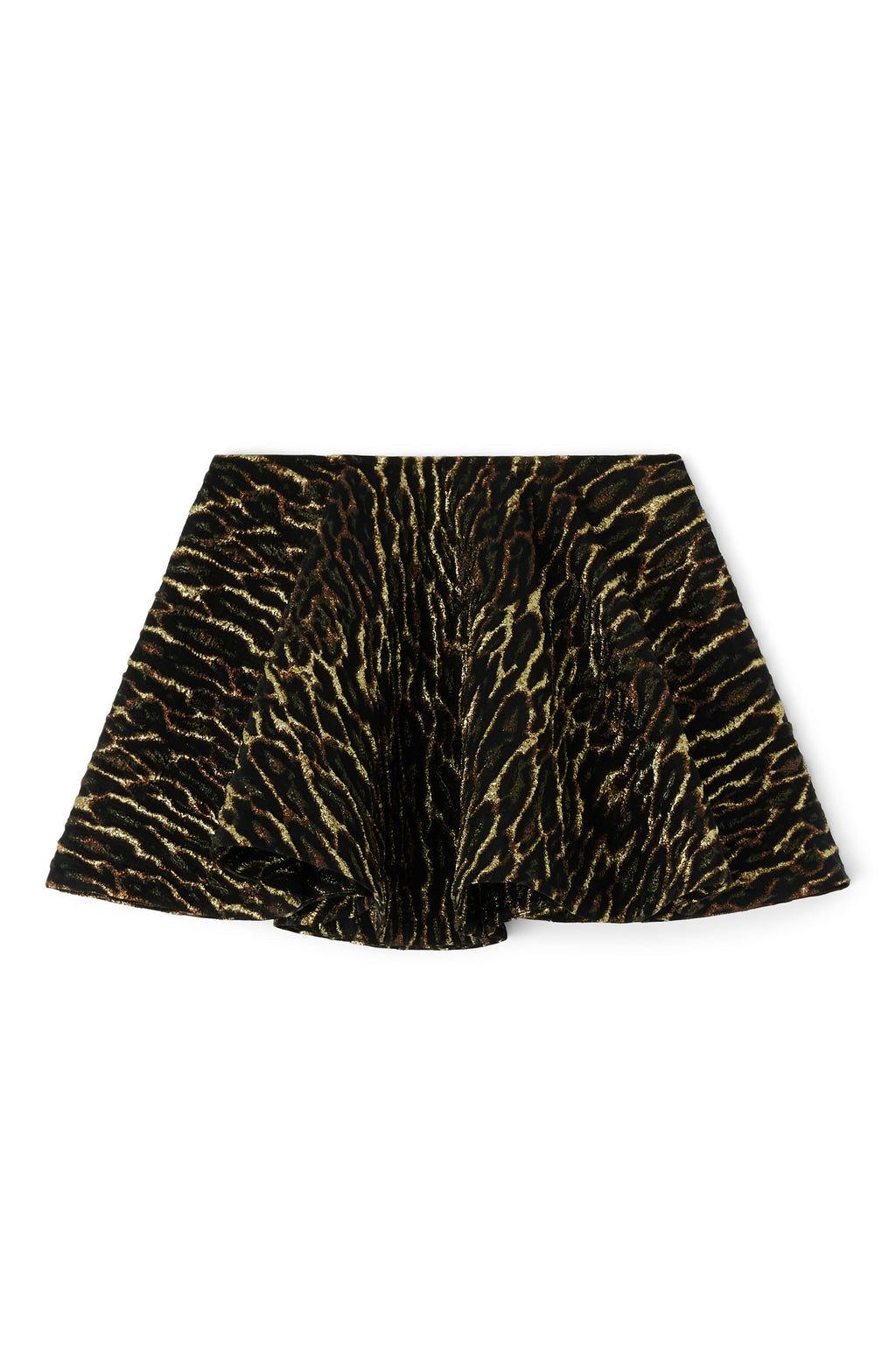 Ganni Metallic Cloque Circle Skirt