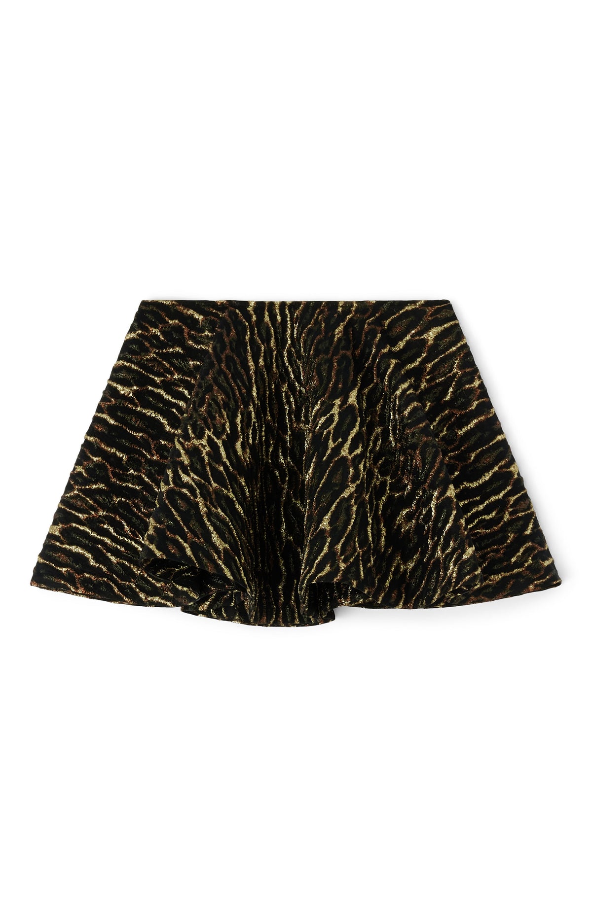 Ganni Metallic Cloque Circle Skirt