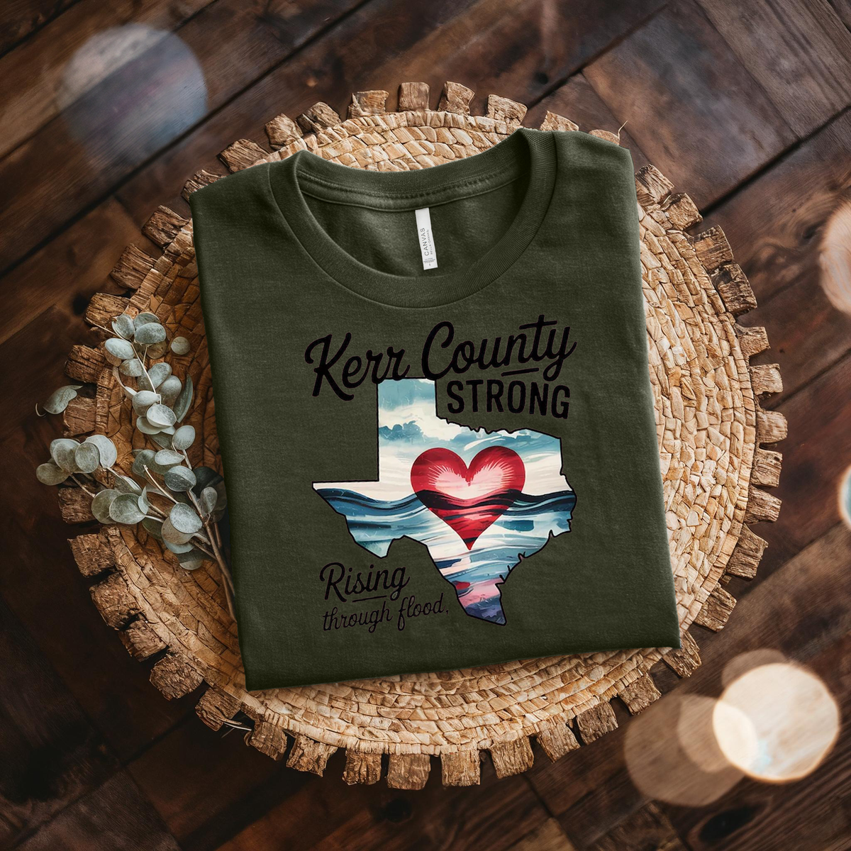 Retro Texas Strong God Bless Texas Print Sweatshirt