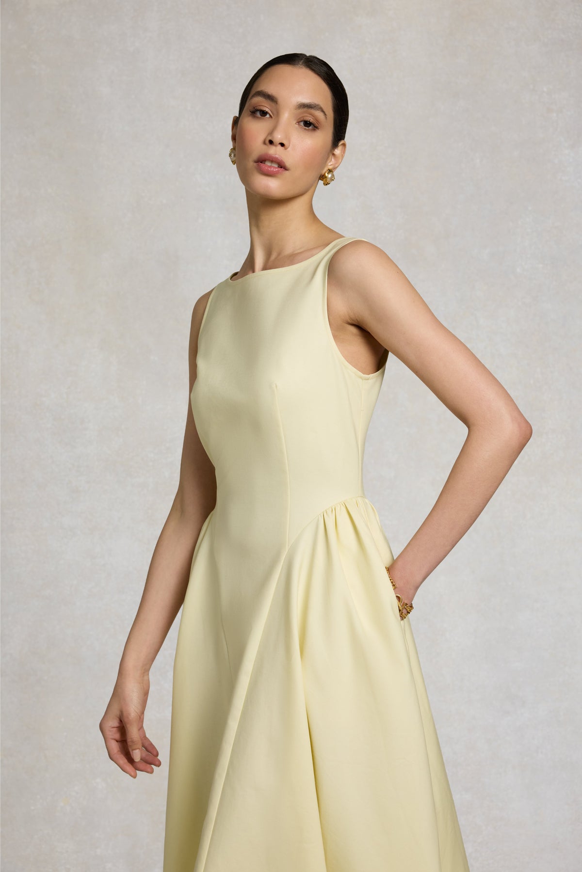 Chatsworth Woven Dress (Lemon)