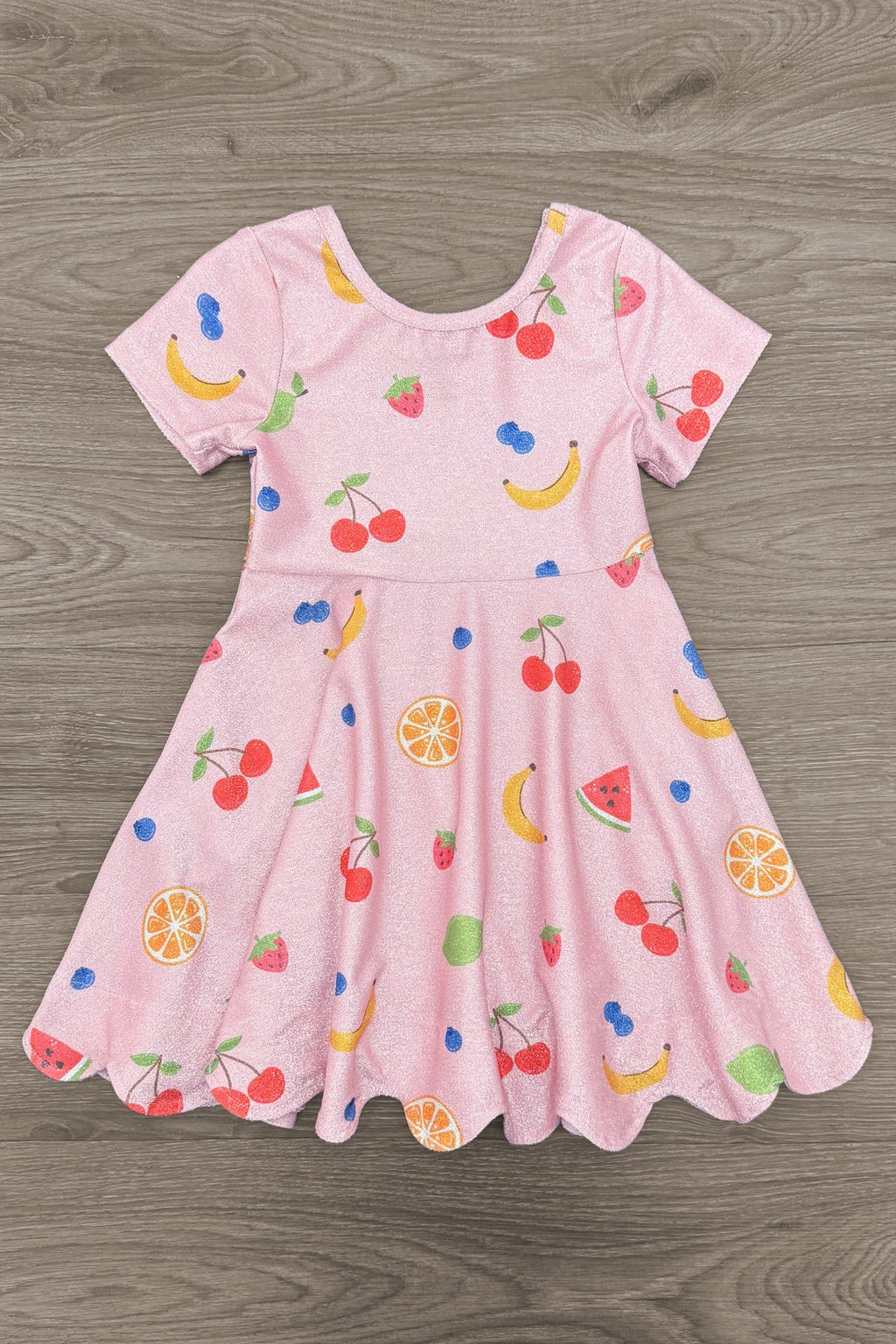 Pink Glitter Fruit Dress