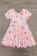 Pink Glitter Fruit Dress