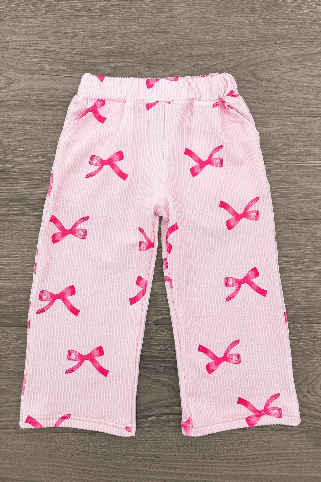 Pink Bow Pant Set