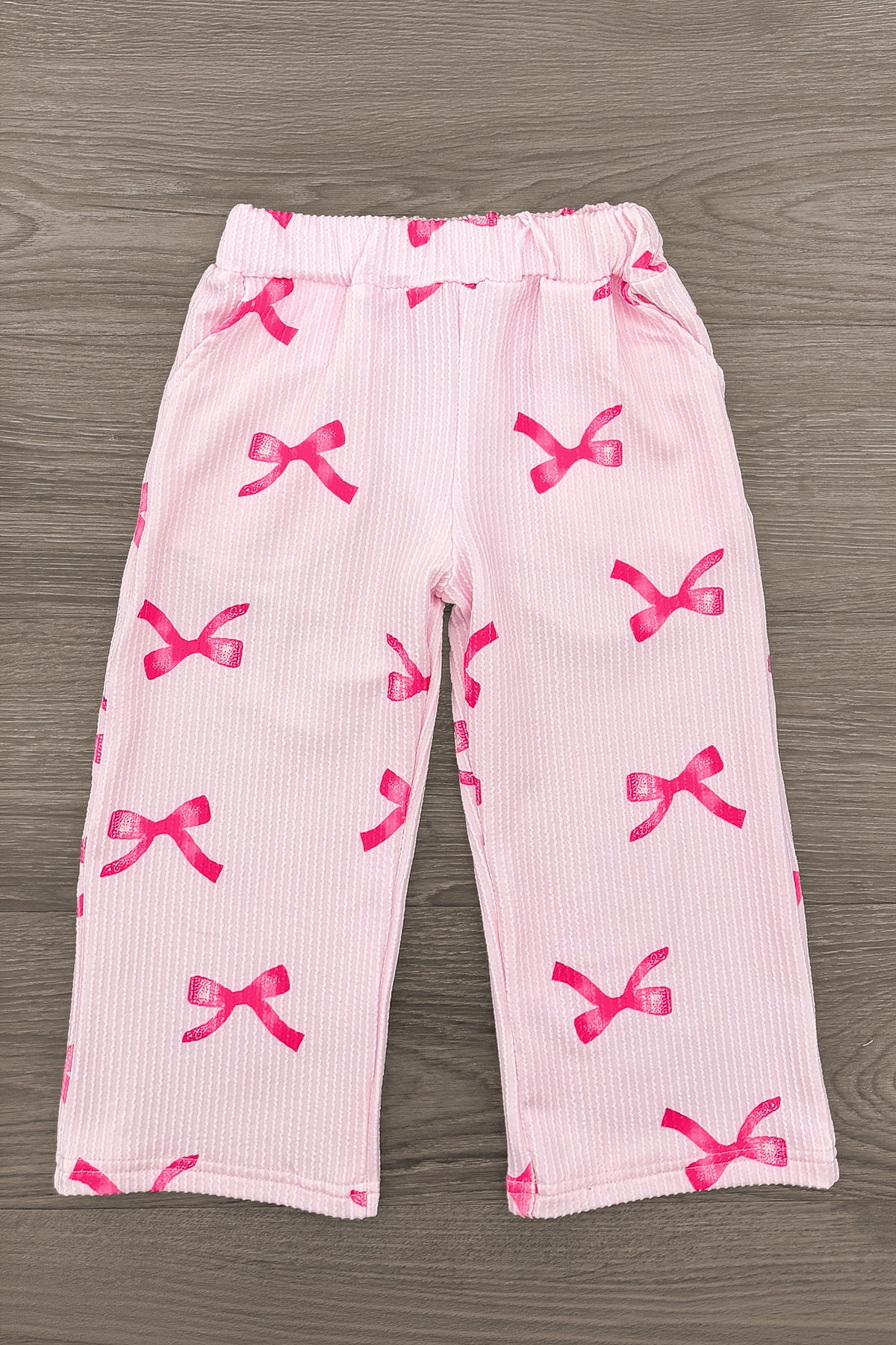 Pink Bow Pant Set
