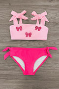 Mom & Me - Pink Sequin Bow Bikini