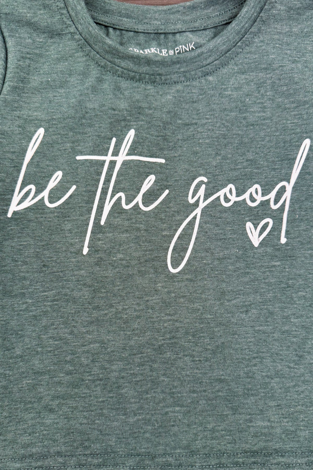 "Be The Good" Denim Short Set