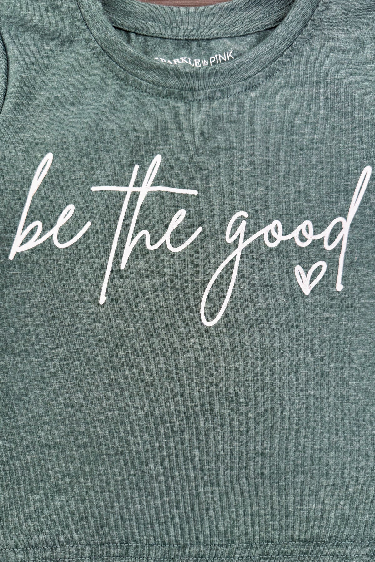 "Be The Good" Denim Short Set