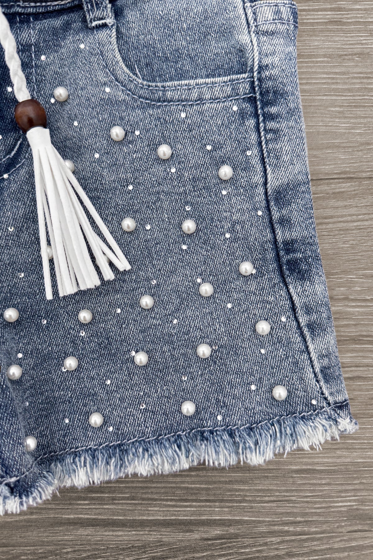 "Be The Good" Denim Short Set