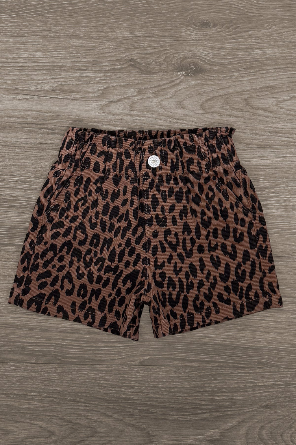 "Besties" Cheetah Denim Short Set