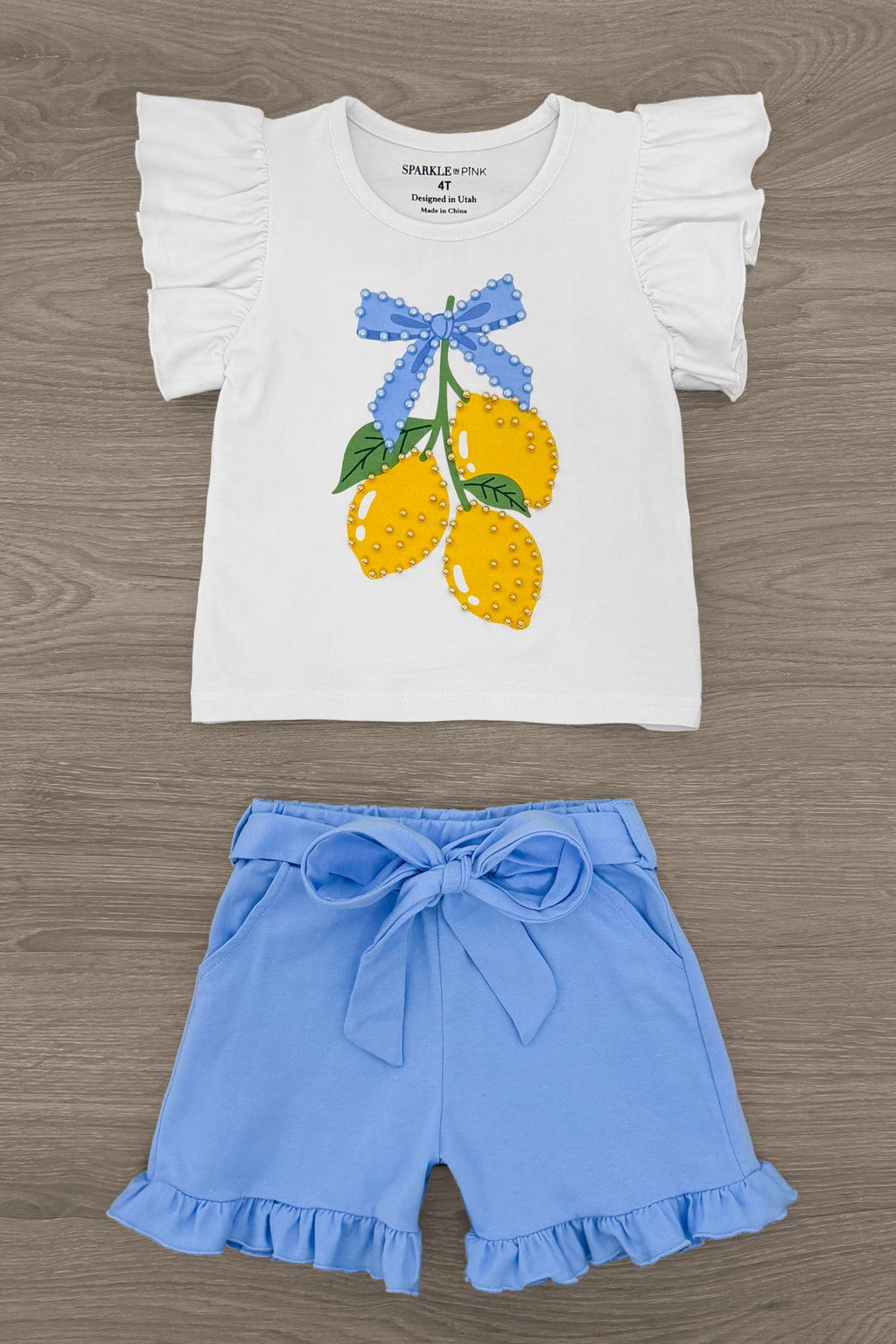Blue Lemon Short Set