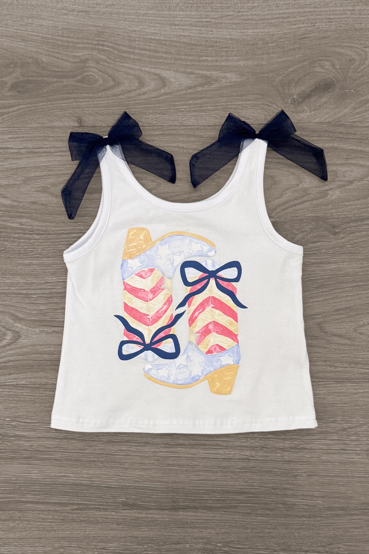 Cowgirl Bow Denim Short Set