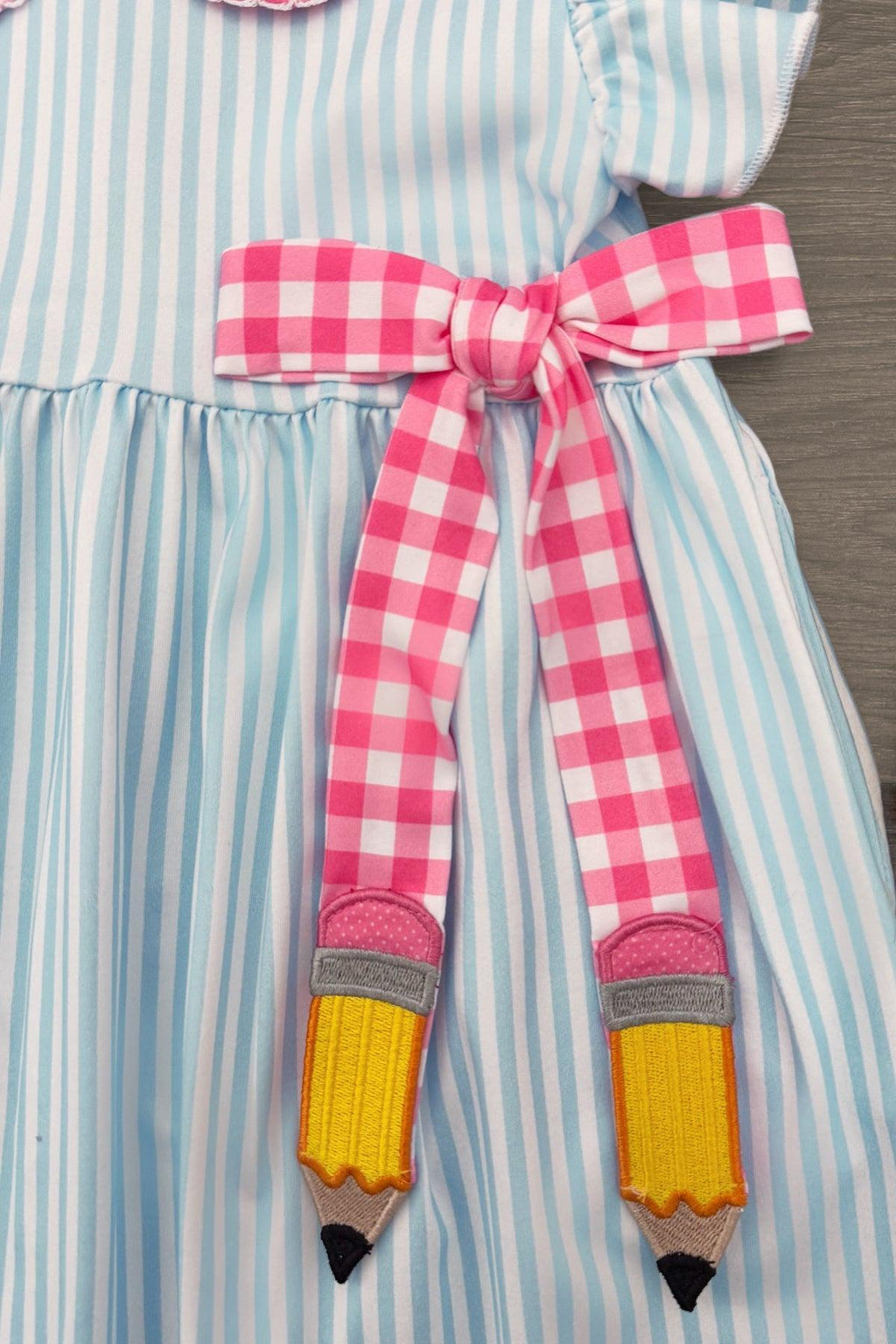Pink & Blue Pencil Dress
