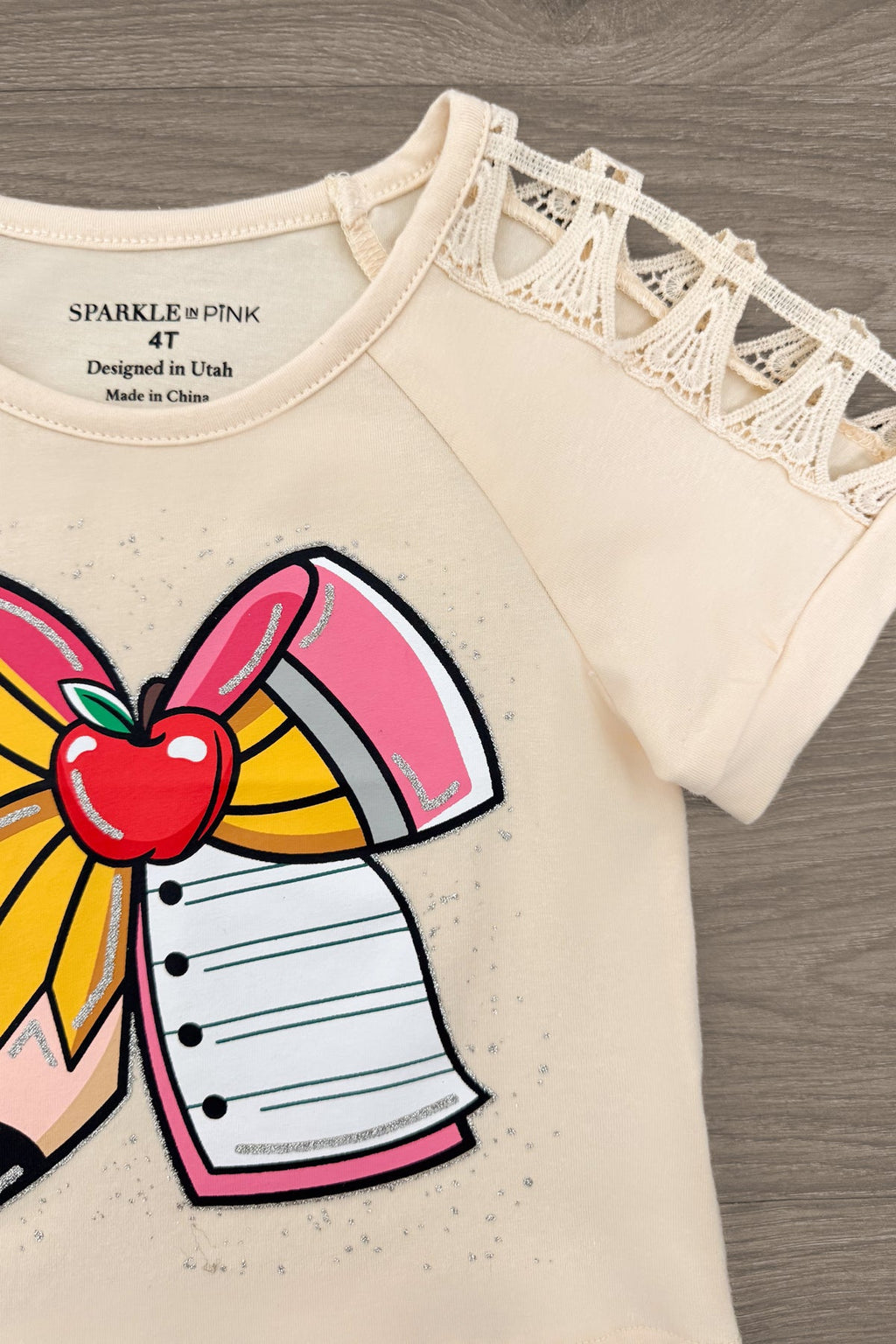 Mom & Me - Glitter Pencil & Paper Bow Top