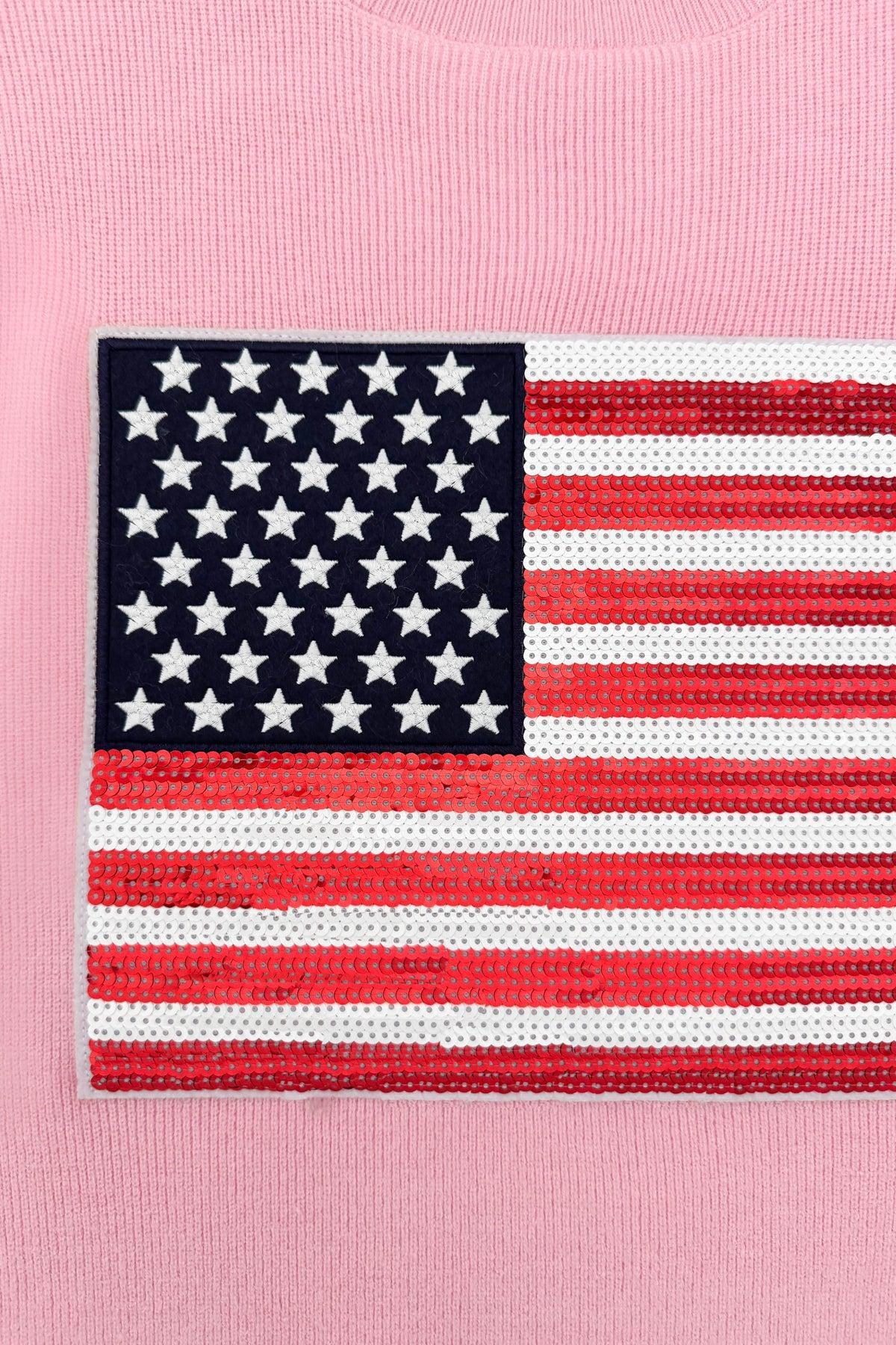 Mom & Me - Pink Flag Sweater Vest
