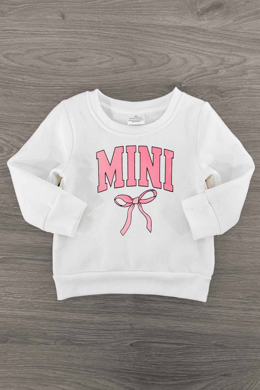 Mom & Me - "Mama & Mini" Pink Bow Top
