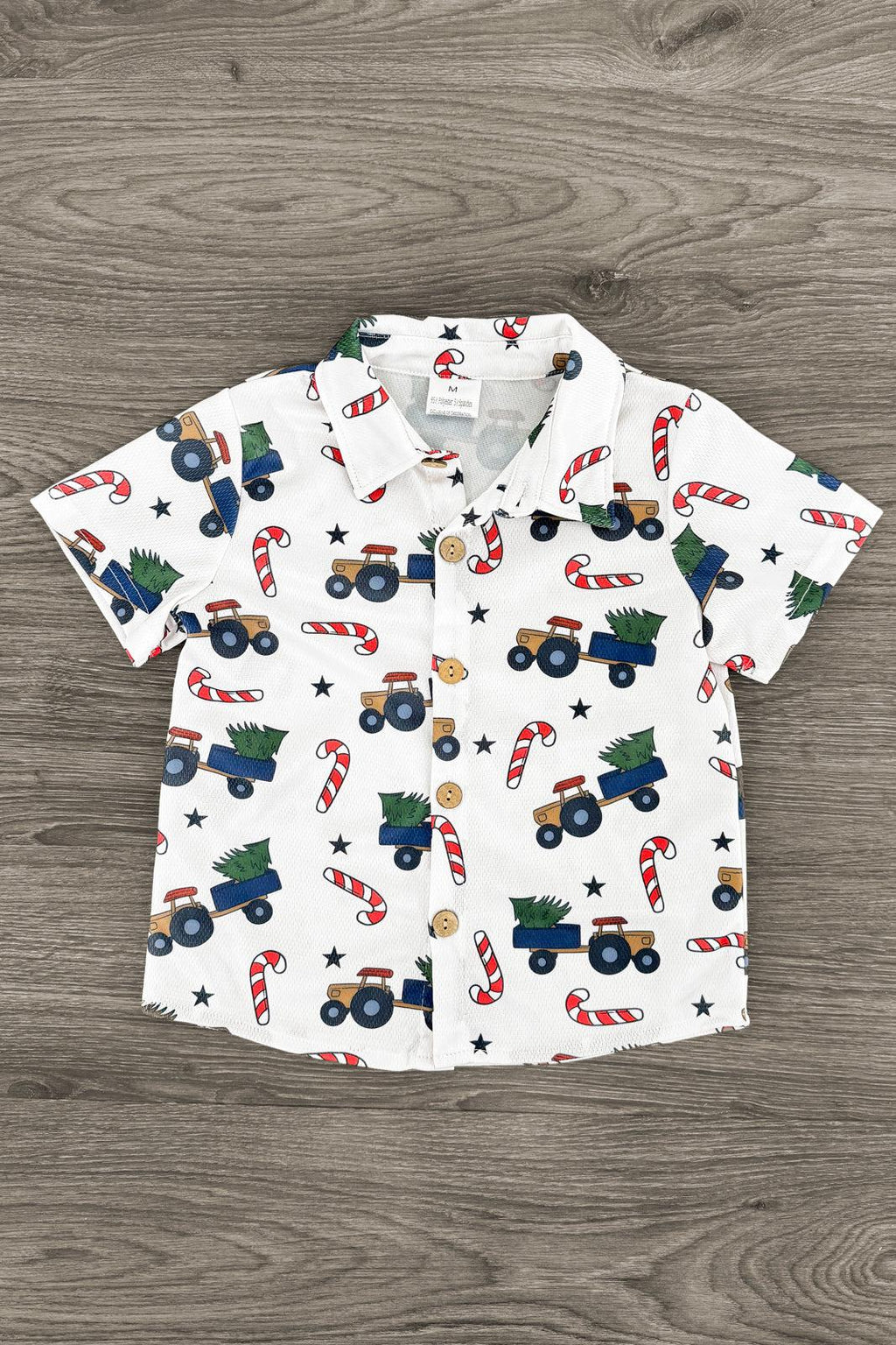 Christmas Tree Button Down Top