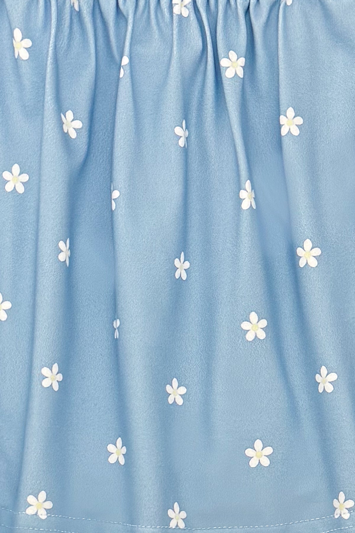 Blue & White Flower Short Set