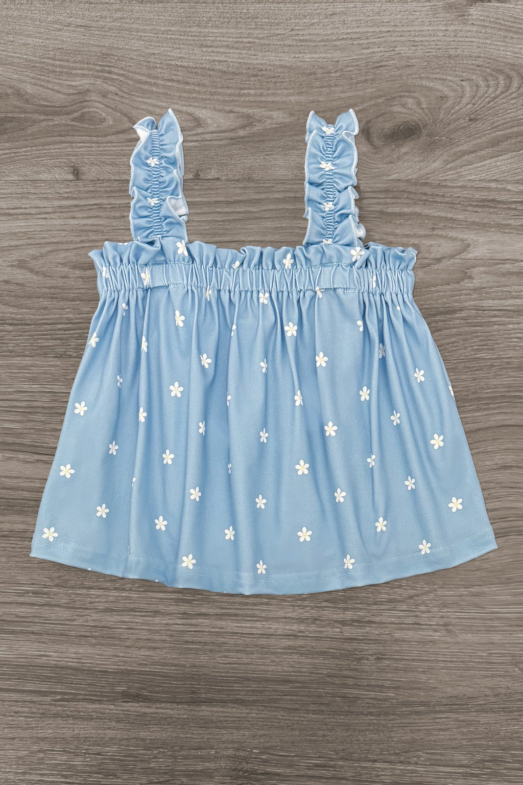 Blue & White Flower Short Set