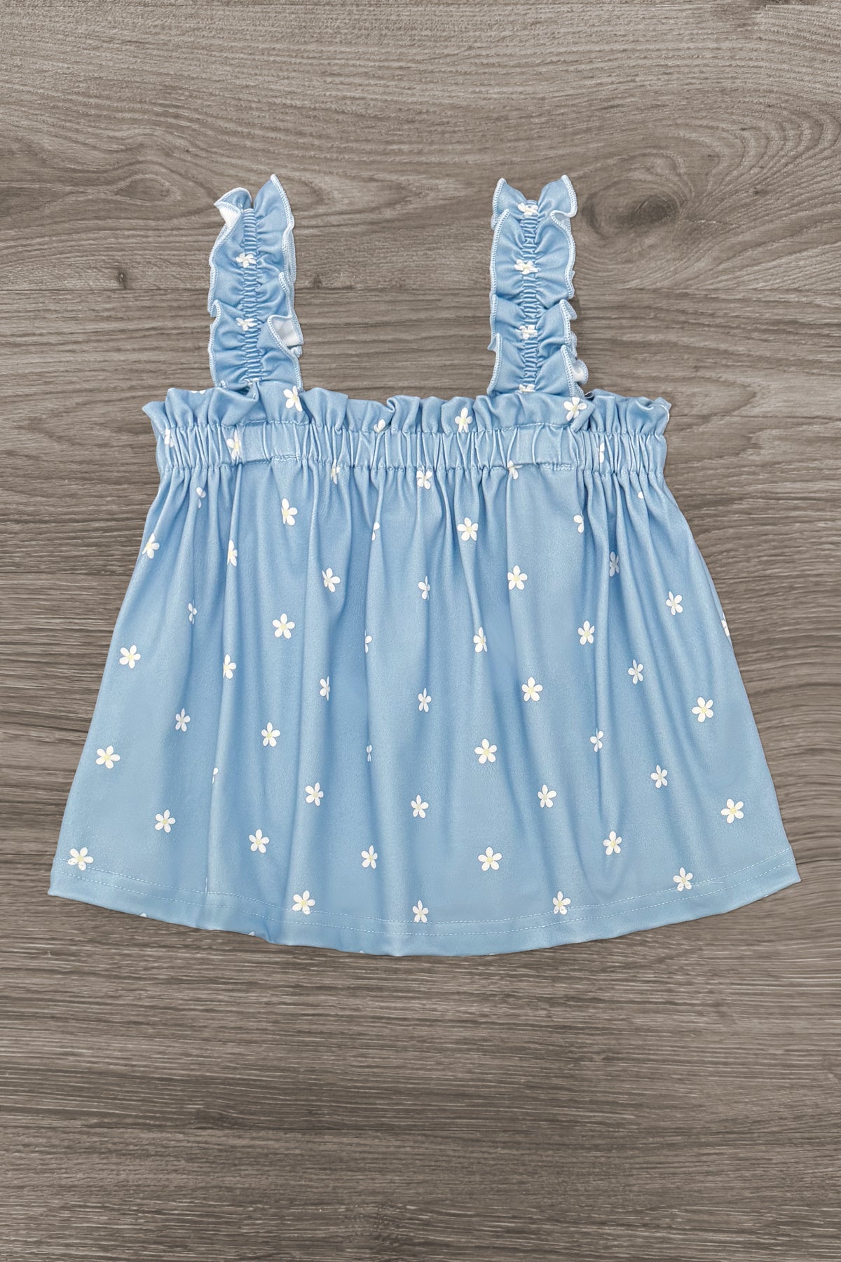 Blue & White Flower Short Set