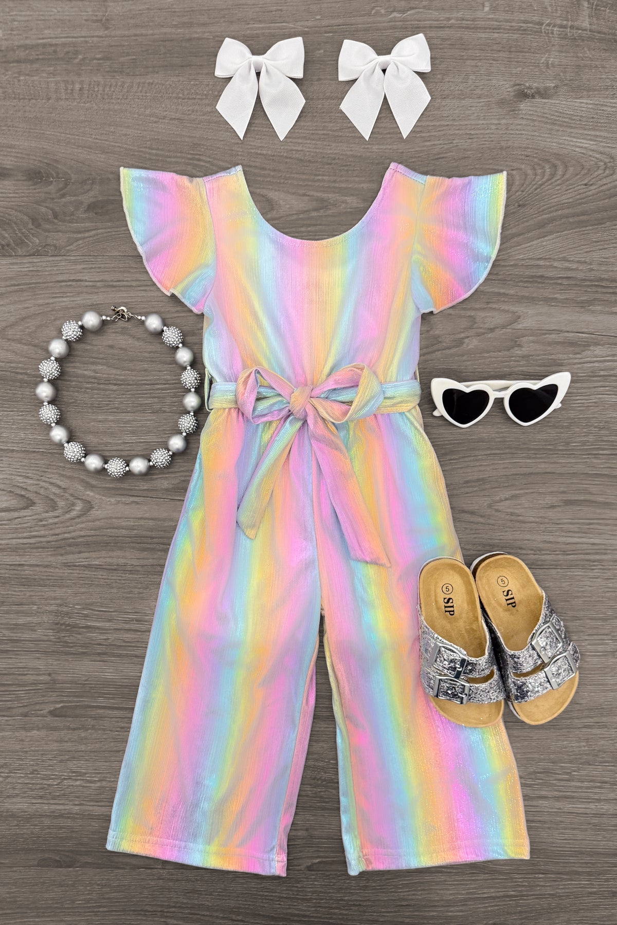 Holographic Glitter Jumpsuit