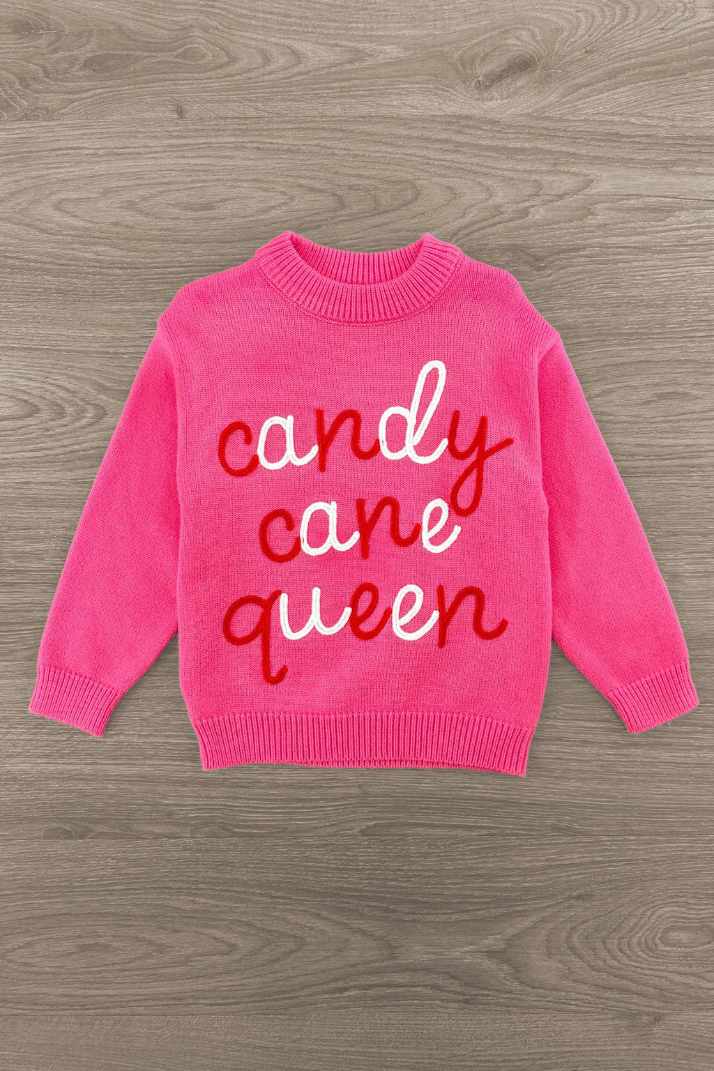 Mom & Me - "Candy Cane Queen" Pink Sweater