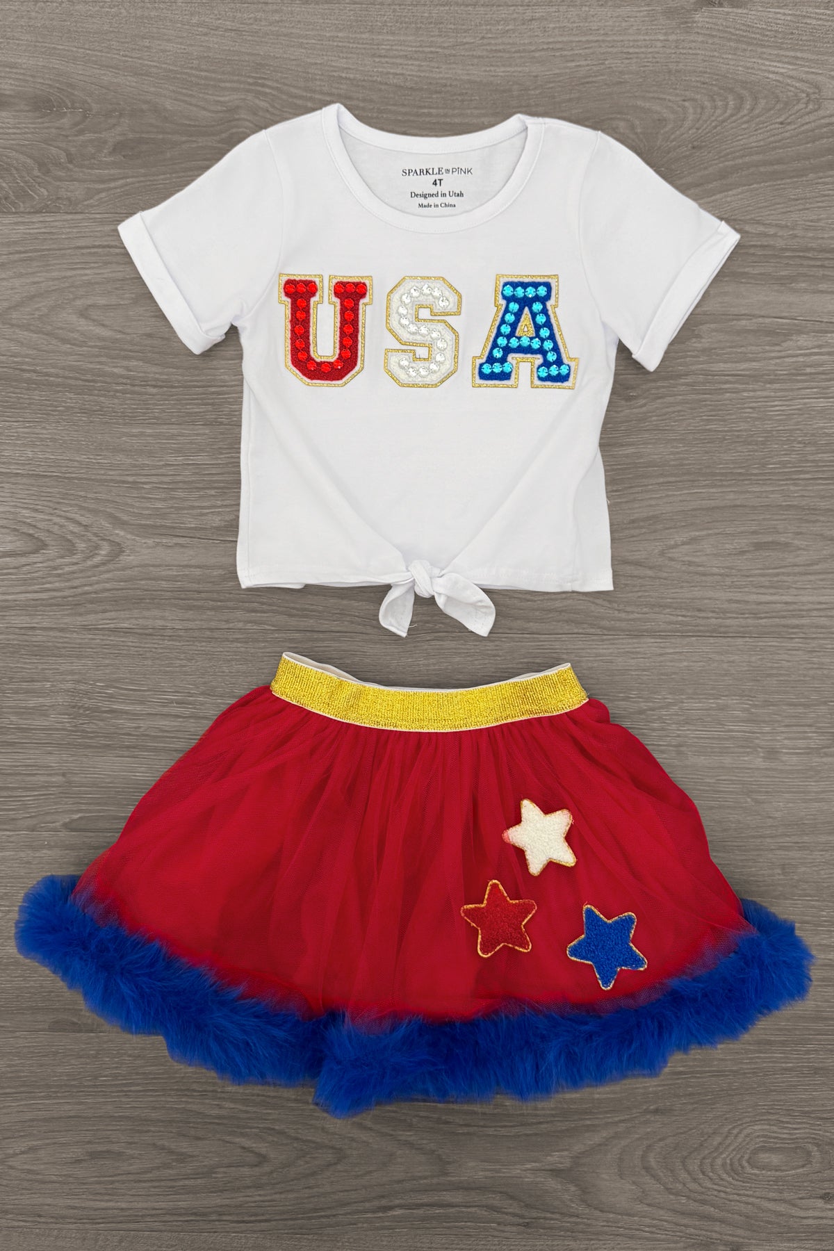 "USA" Tutu Skirt Set