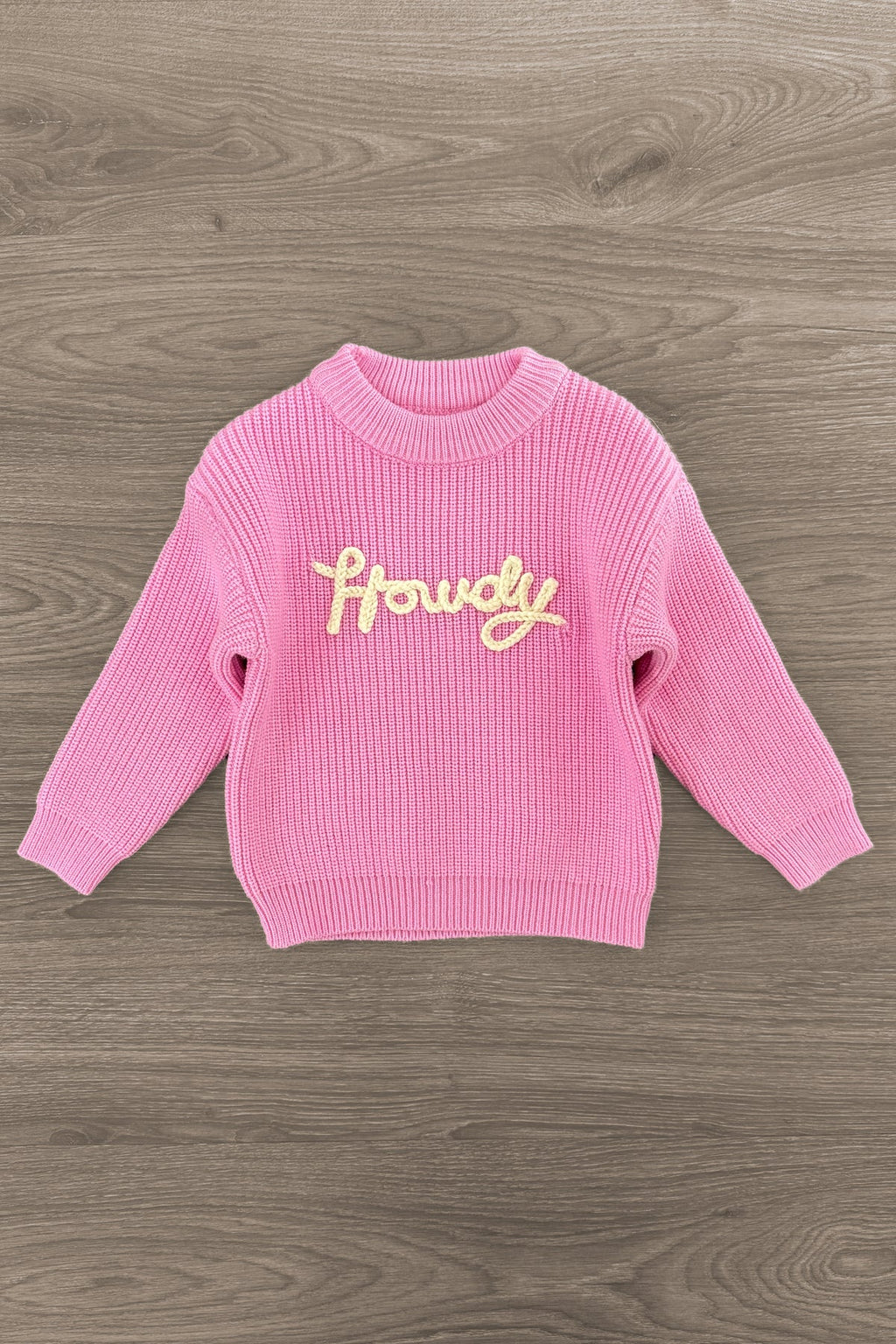 "Howdy" Pink Cowgirl Bell Bottom Set