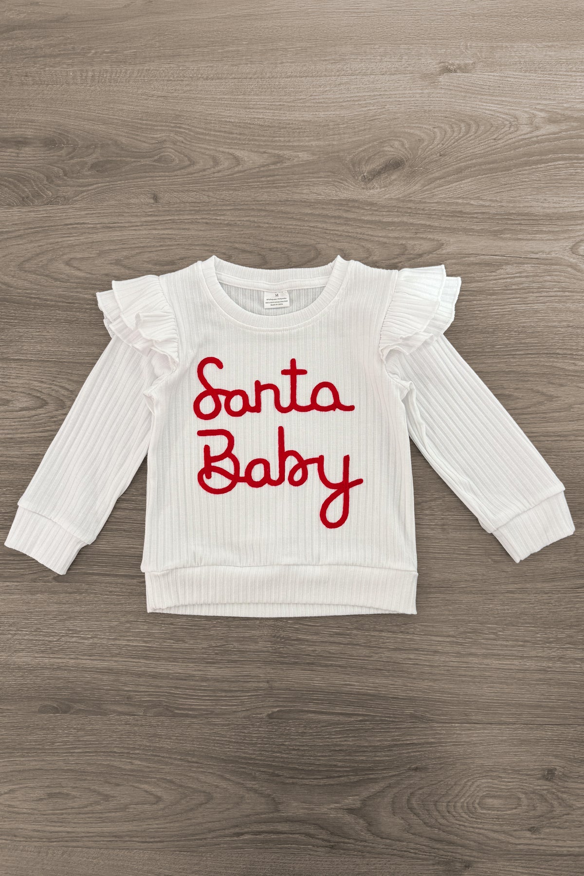 "Santa Baby" Red Velvet Sequin Skirt Set