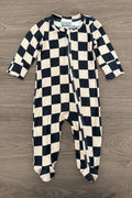 Bamboo Modern Checks Onesie